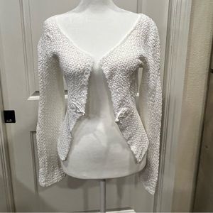 Lilly Pulitzer Summer Weight Crochet Sweater Jacket Size Small